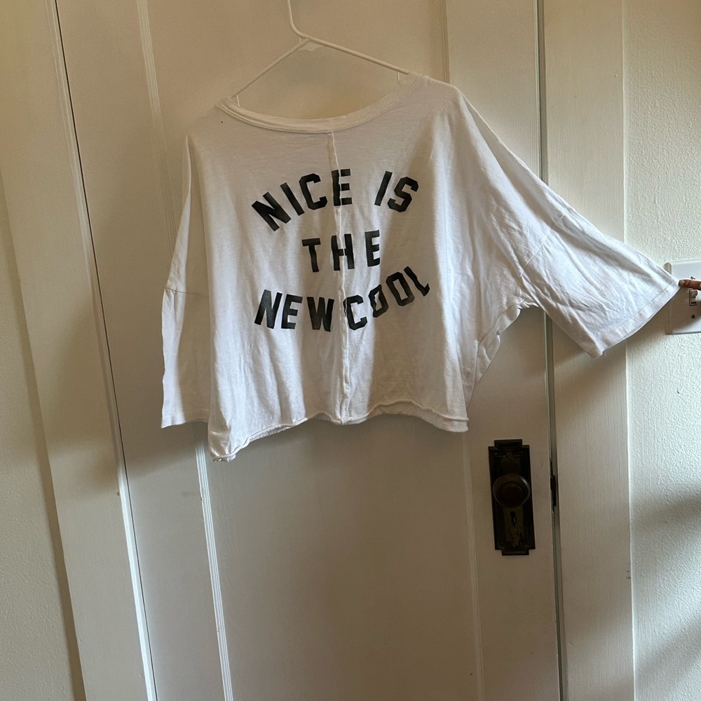 White 1/2 sleeve top